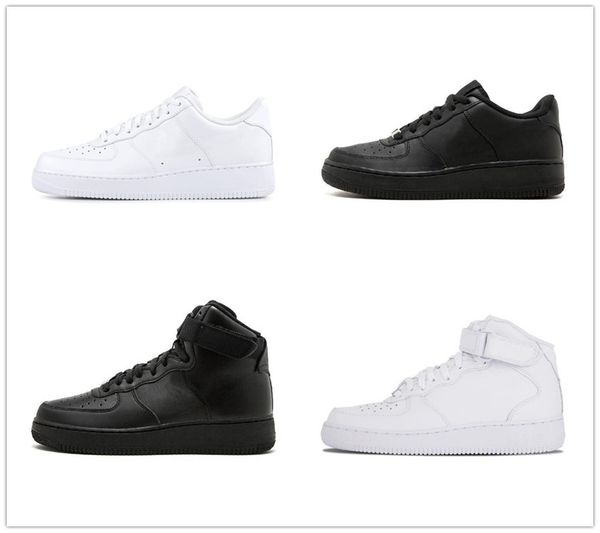 

кроссовки классическая все белый черный серый низкий высокий срезанные мужчины женщины спортивные кроссовки один скейт обувь размер 36-46