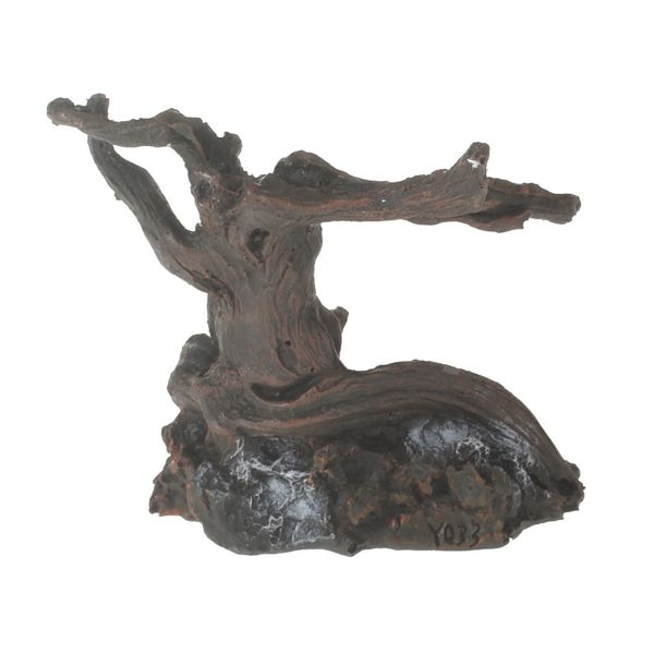 Aquário Falso Resina Aranha Driftwood Ramos Caverna para Lagartixas Répteis Fish Tank Aquascape Decoração 1 Peça