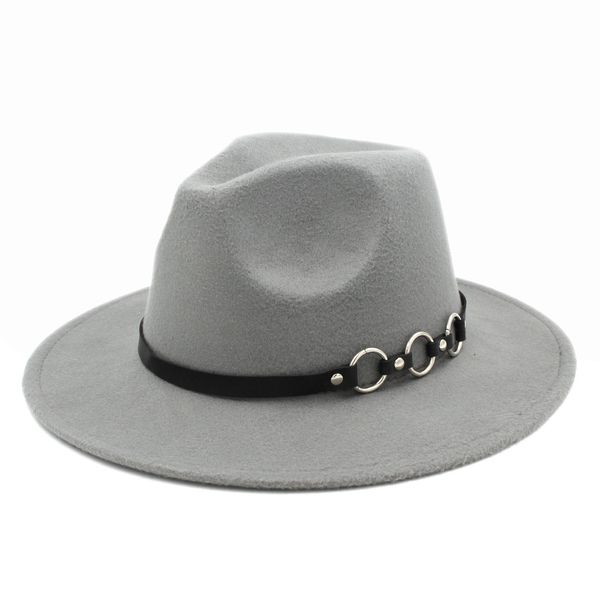

унисекс лето весна полушерстяные джаз панама открытый party beach street fedora wide stiff верхняя крышка trilby с пряжка размер 56-58cm, Blue;gray
