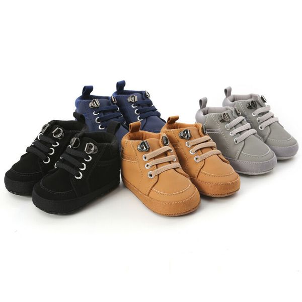 

Toddler Infant Baby Boy Girl Leather Shoes Kids Soft Sole Crib Shoes