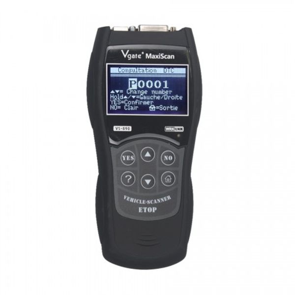 

vgate vs890 / vs890s obdii obd2 diagnostic tool car code reader vs 890 obd ii scanner protocols 13 languages better elm327 ad310