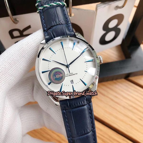 

limited-edition 511.13.40.20.04.002 white date dial japan 821a miyota automatic mens watch silvery case leather strap sport watches, Slivery;brown