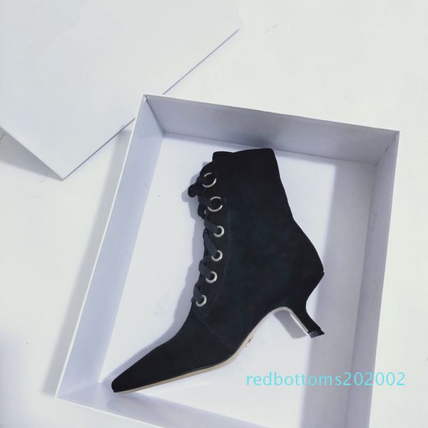 

autumn spring women boots fashion casual ladies shoes martin boots suede leather buckle high heeled zipper daily shoes r02, Black