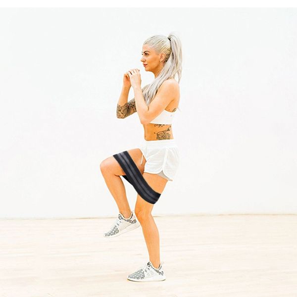

1pc elastic cotton hip resistance band fitness equipment for yoga warmups squats mobility workout leg