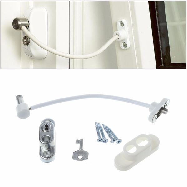 

window door restrictor child baby safety security cable lock catch wire