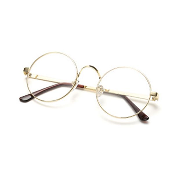 

new classic metal pilot clear lens glasses prescription glasses, Black