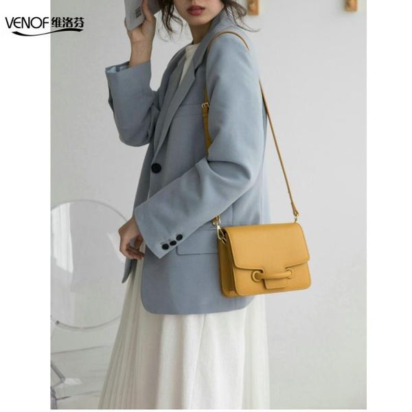 

venof casual split leather crossbody bags for women small shoulder bag falp messenger bag designer bags women