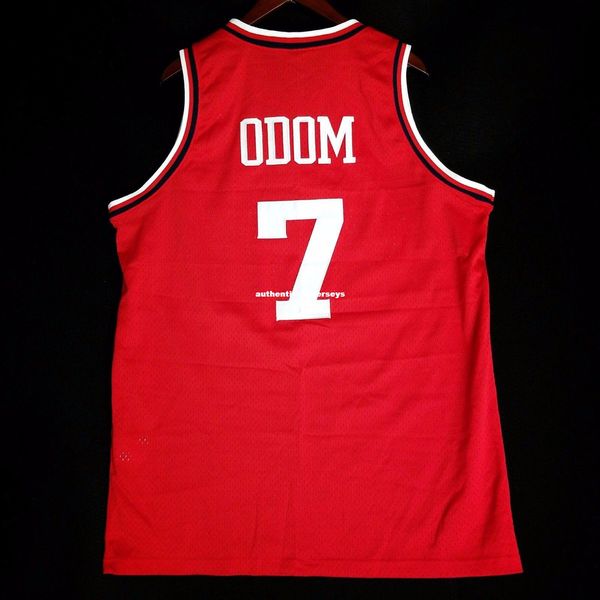 

100% stitched lamar odom sewn #7 jersey blake griffin mens vest size xs-6xl stitched basketball jerseys ncaa, Black;blue