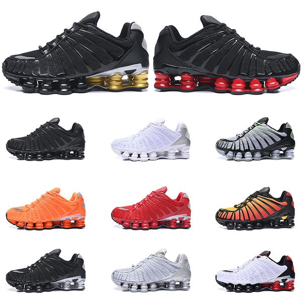 

2020 new arrival tl men running shoes triple black white pure platinum clay orange sunrise speed red trainers sport sneaker size 40-46, White;red