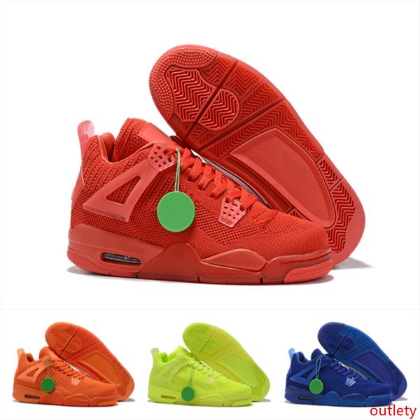 

2019 university red 4 iv 4s volt men basketball shoes hyper royal total orange mens sports outdoor sneakers 7-13