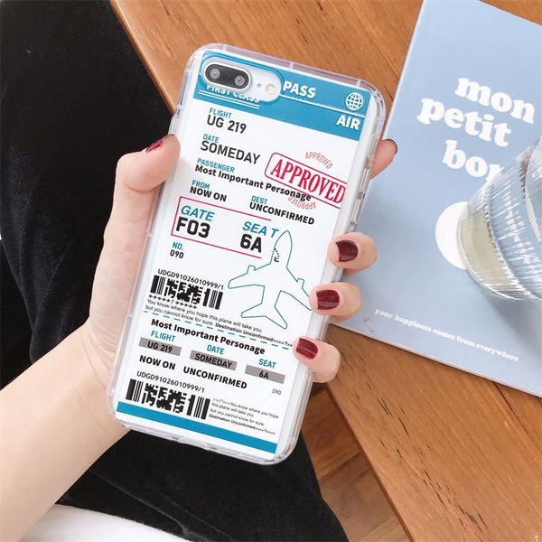Funny Boarding Pass Cover For Apple Iphone X Xs Max Xr 11 11pro 7