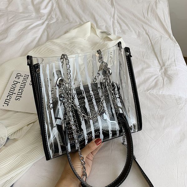 

clear bag for women pvc beach woman bag transparent handbag luxury big lady summer fashion transparent bags for women crossbody