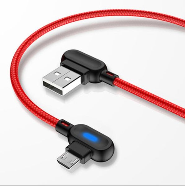 

3ft 6ft micro u b cable for type c cable dual 90 degree fa t charging cable mobile phone charger cord adapter gaming u b