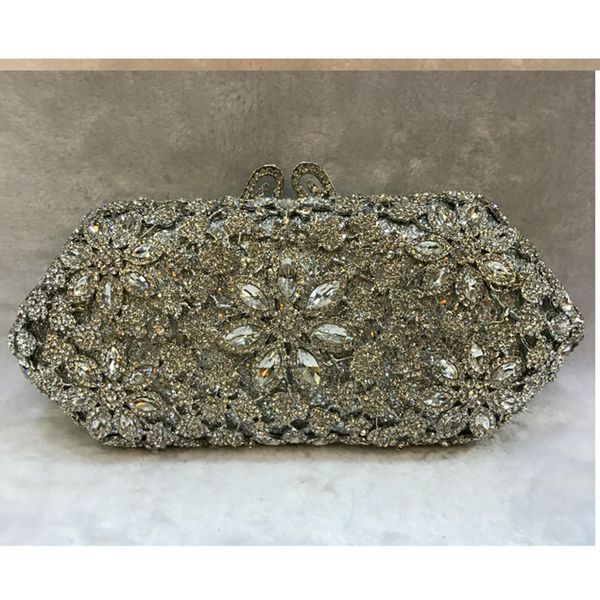 

gold red diamond crystal evening bags clutch bag women bridal cocktail prom party day clutches lady banquet bag handbag purse