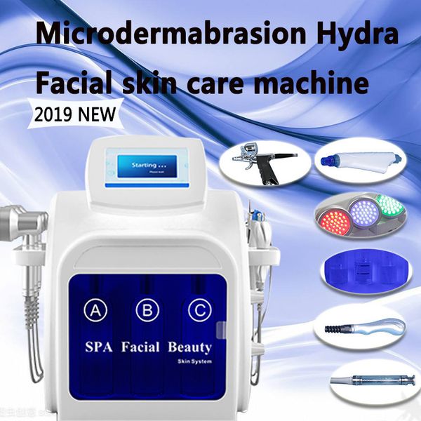 

7 in 1 hydra facial machine rf skin rejuvenaiton microdermabrasion hydro dermabrasion bio-lifting wrinkle removal hydrafacial spa machine