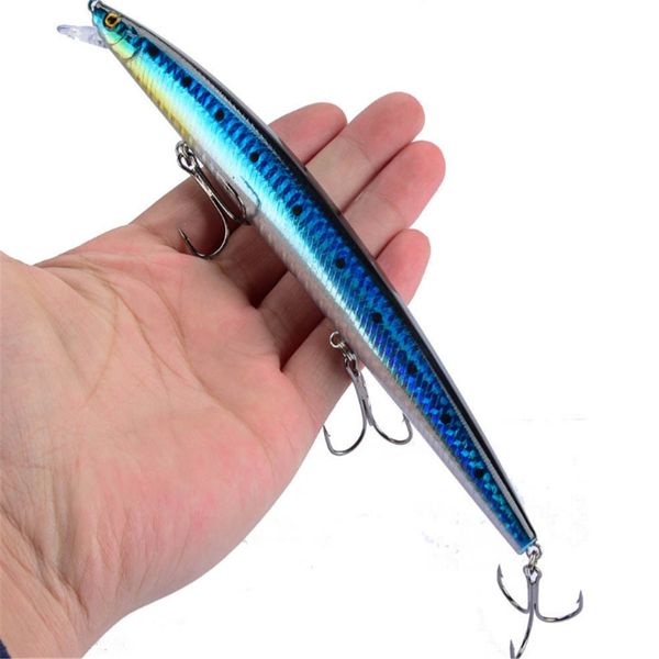 

1pcs new big laser minnow fishing lures 18cm/24g fishing hard bait crankbaits isca artificiais pesca sea wobbler swimming baits