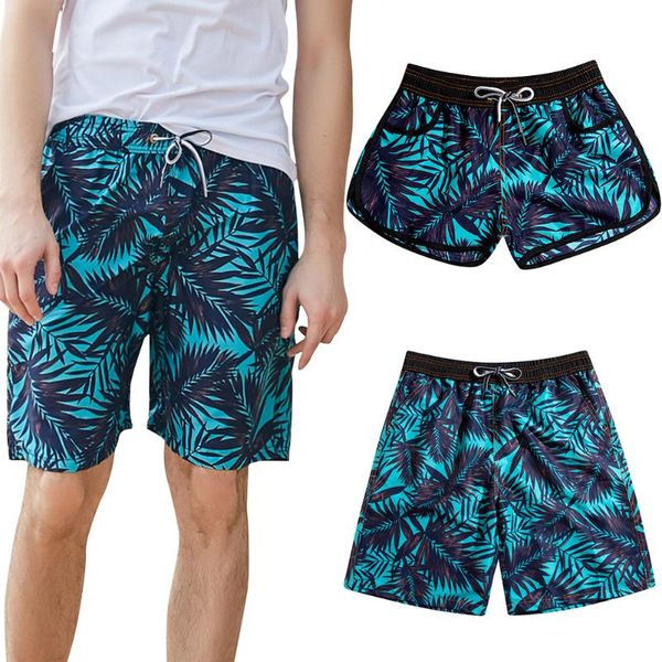 

summer beach swimwear shorts pants men women printed quick dry beachwear