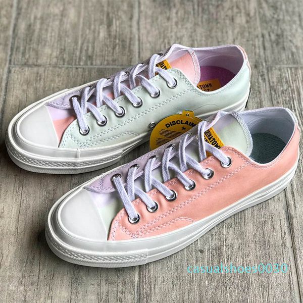 

chinatown market x convas chuck 70 uv canvas shoes designer psensitive color casual shoes lovers canvas color sneakers with box c30, Black