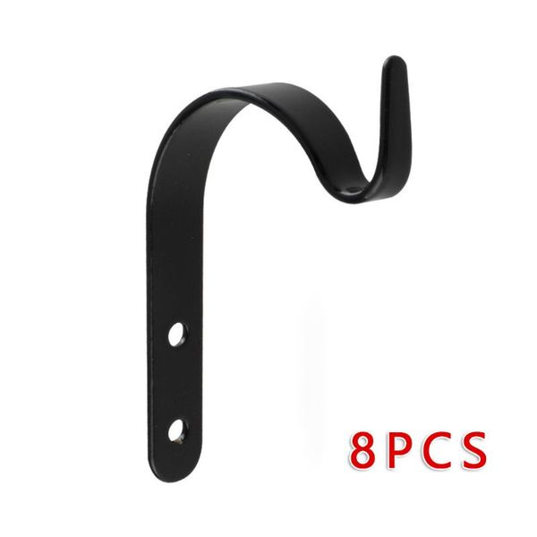 

hooks & rails accessory hook flower basket storage hanging black 8pcs iron wall hanger