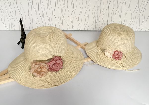 

maxi factory direct sale grass braid cap women and girls straw sun hat floppy wide brim flower fashion beach accessories packable, Blue;gray