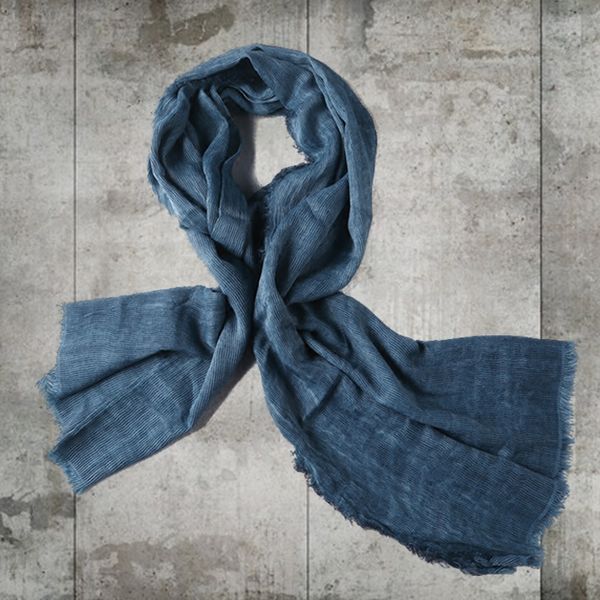 

2017 new winter men's cotton scarf solid art lovers thin retro england style scarf fashion vintage brand design women w251, Blue;gray