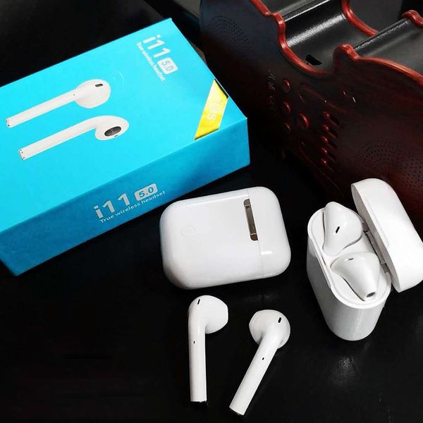 

I11 tw double mini bluetooth 5 0 touch earphone earbud wirele touch button with charging box mart iri double ear call for io android