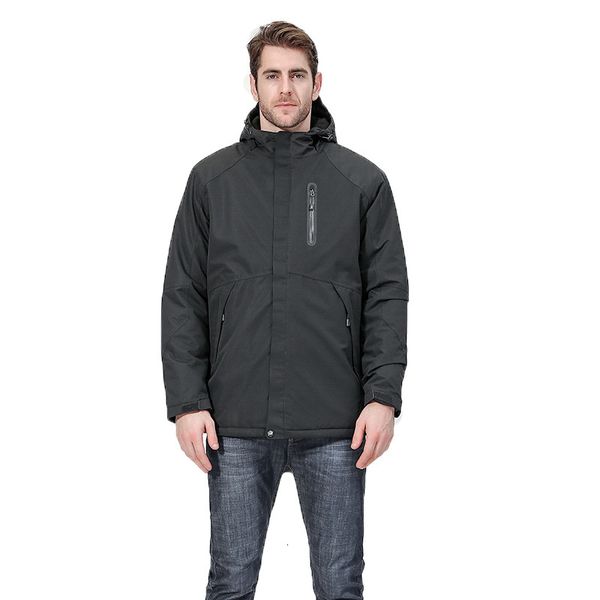 

outdoor charge clothes waterproof fabric intelligence usb charging heating windproof warm cycling climbing skiing jackets, Blue;black