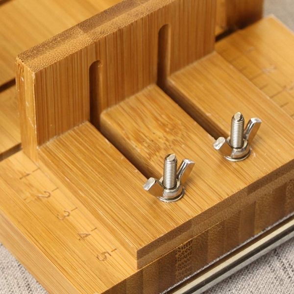 

multi-function adjustable bamboo soap mold handmade loaf cutter mold + beveler planer wire slicer for making loaf cake soap chee other hand