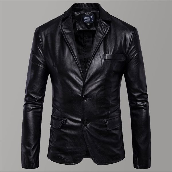 

5xl plus size fashion warm leather jacket men fleece slim fit motorcycle leather jacket black 2019 slim mens coats streetwear