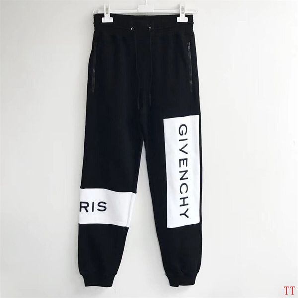 

модные мужские дизайнерские штаны для бега jogger pants высококачественные повседневные брендовые спортивные штаны с боковыми буквами на шну, Black