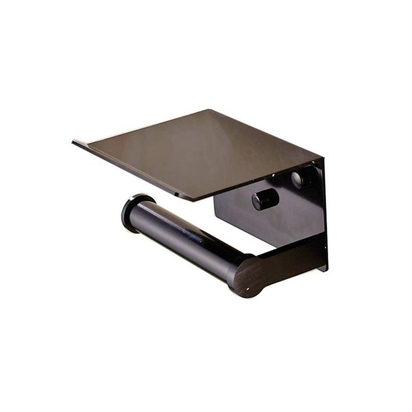 

toilet paper holder wall mounted space aluminum mobile phone storage rack towel rack paper roll shelf for home bathroom toilet