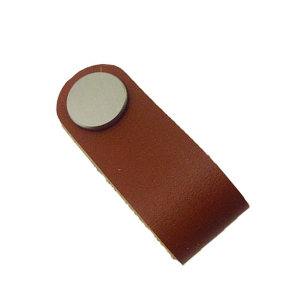 

5x handmade leather suitcase handle drawer cabinet leather handle pulls knob