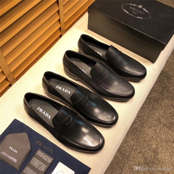 

19fw new fashion large size men formal shoes italy business luxury party dress shoes comfortable men banquet social shoes lisy1, Black