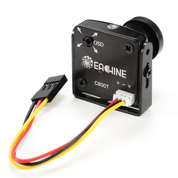 

eachine c800t 1/2.7 ccd 800tvl 2.5mm camera with osd button dc5v-15v ntsc pal swtichable for rc camera drones toys