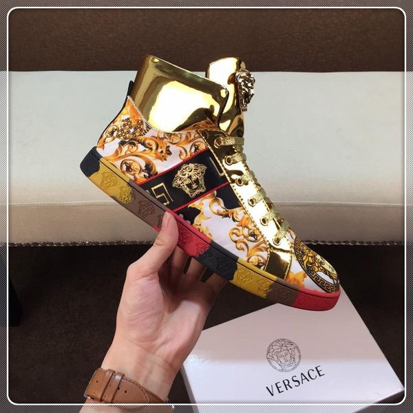 

2020ew fashion designer men's casual shoes, sneakers with luxury design in original box, men's casual shoes. size 38-45, Red;white