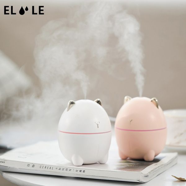 

eloole 200 мл ультразвуковой cat usb увлажнитель воздуха ароматерапия диффузор светодиодный свет прохладный туман чайник освежитель воздуха