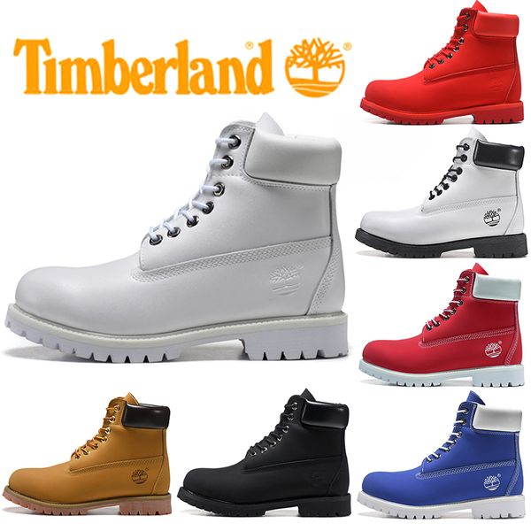 

timberland boot for men women casual winter boots triple black white red fashion mens trainer hiking outdoor sneaker size 36-45