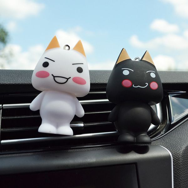 

car perfume clip cute cartoon doro cat air freshener auto interior decor outlet vent fragrance aroma scent car accessories