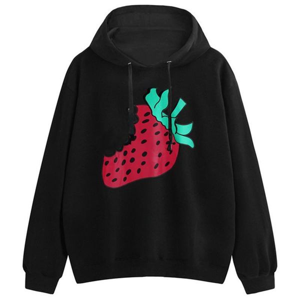 

luxury mens hoodies designer mens long sleeves cute strawberry print hoodies mens designer stars streetwear 2 colors m-2xl, Black