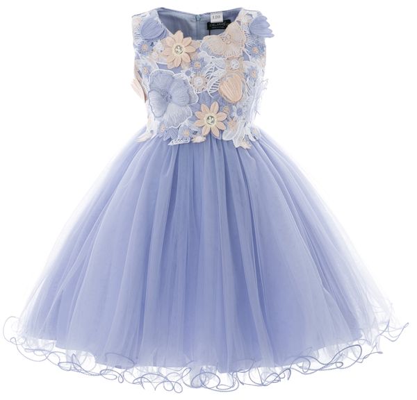 

little girl dress for party kids lace flower girl dress party wedding dresses for girls for 2-11 years, Red;yellow