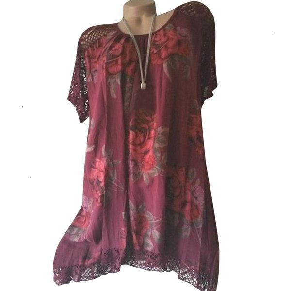 

summer dresses plus size dress plus a line 5xl size women dress 2019 vintage floral print casual female lace hollow out vestidos, Black;gray