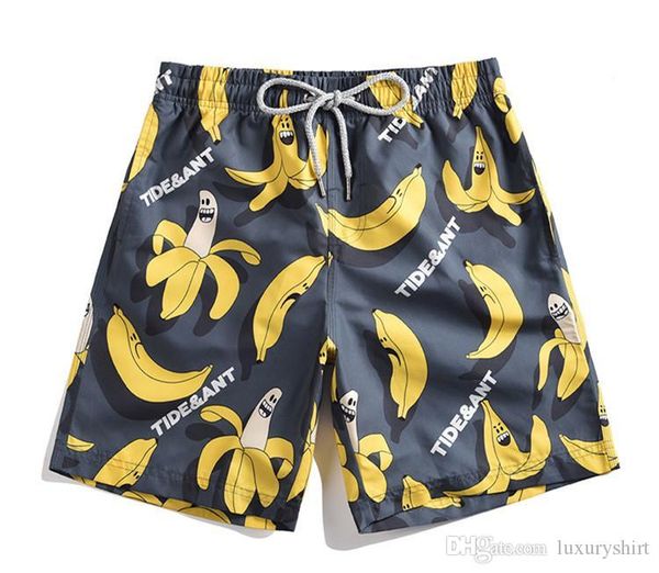 

banana mens лета 3d печати баскетбол шорты брюки мода мужской спортивная одежда сыпучие relaxed повседневная одежда, White;black