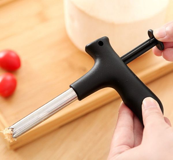 

coconut opener tool 1pcs black coco water punch tap drill straw open hole cut gift fruit openers tools kitchen gadgets j3