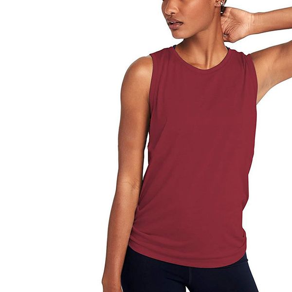 

fashion summer sport tank women loose gym tank female clothing for women solid color, White;red
