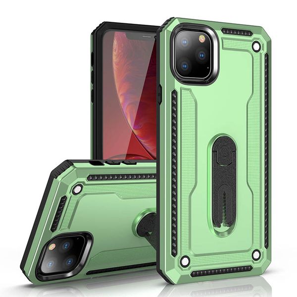 

for iphone 11 pro max xs xr x 8 hybrid armor phone case 360 degree rotating kickstand car holder heavy duty back cover