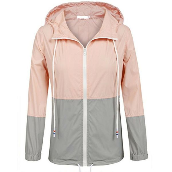 

women 2019 autumn winter windproof jackets hooded coats outdoor sportswear outwear coat lady patchwork outerwear jacket new, Black;brown