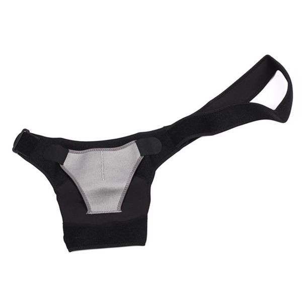 

men women shoulder support strap gym sports therapy joint pain lightweight brace belt compression adjustable, Black;blue