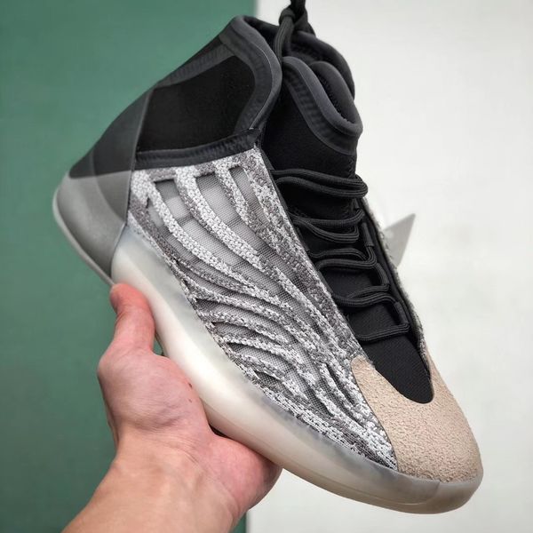 

2020 new kanye west quantum mens basketball shoes triple black reflective men women stylist sport sneakers eur 36-47, White;red