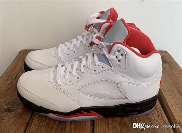 

2020 top аутентичные воздуха 5 огонь красный белый черный 3m отражательный ретро мужчины баскетбол обувь спорт кроссовки с оригинальной коро
