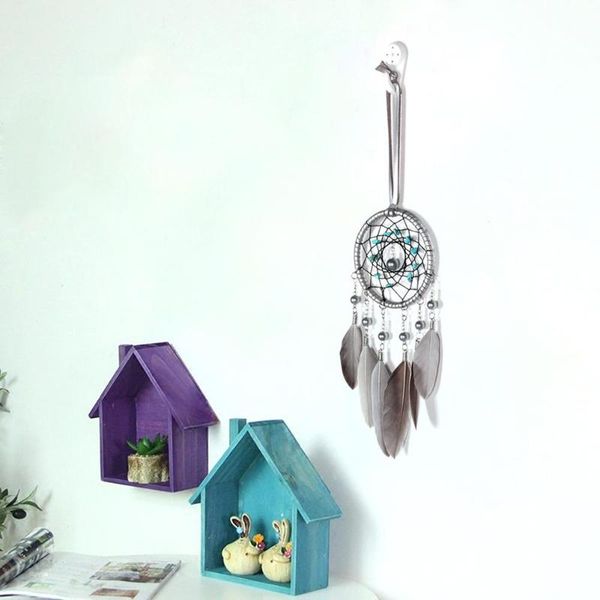 

простые перья бусины гобелен ловец снов главной дверь чистых ручные автомобили подвеска украшение подвесок декор украшение